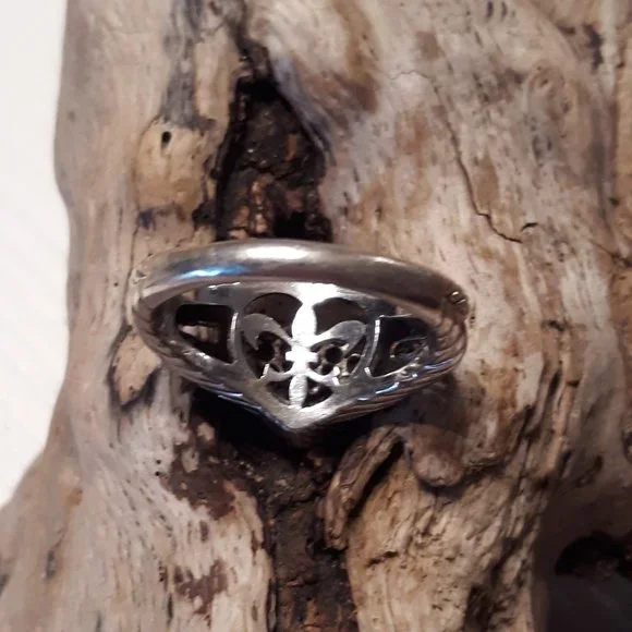 JUDITH RIPKA Diamonique Pave Heart 925 Ring Size 7 - Picture 6 of 6